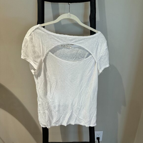 Free People White T-Shirt - Picture 1 of 4